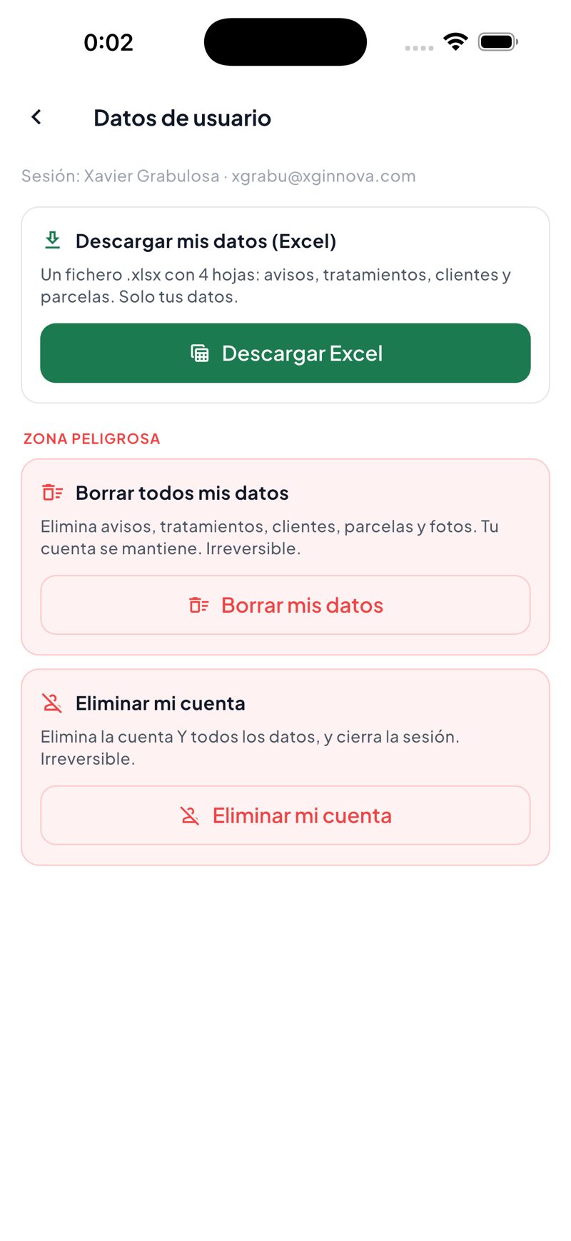 Tus datos, siempre tuyos