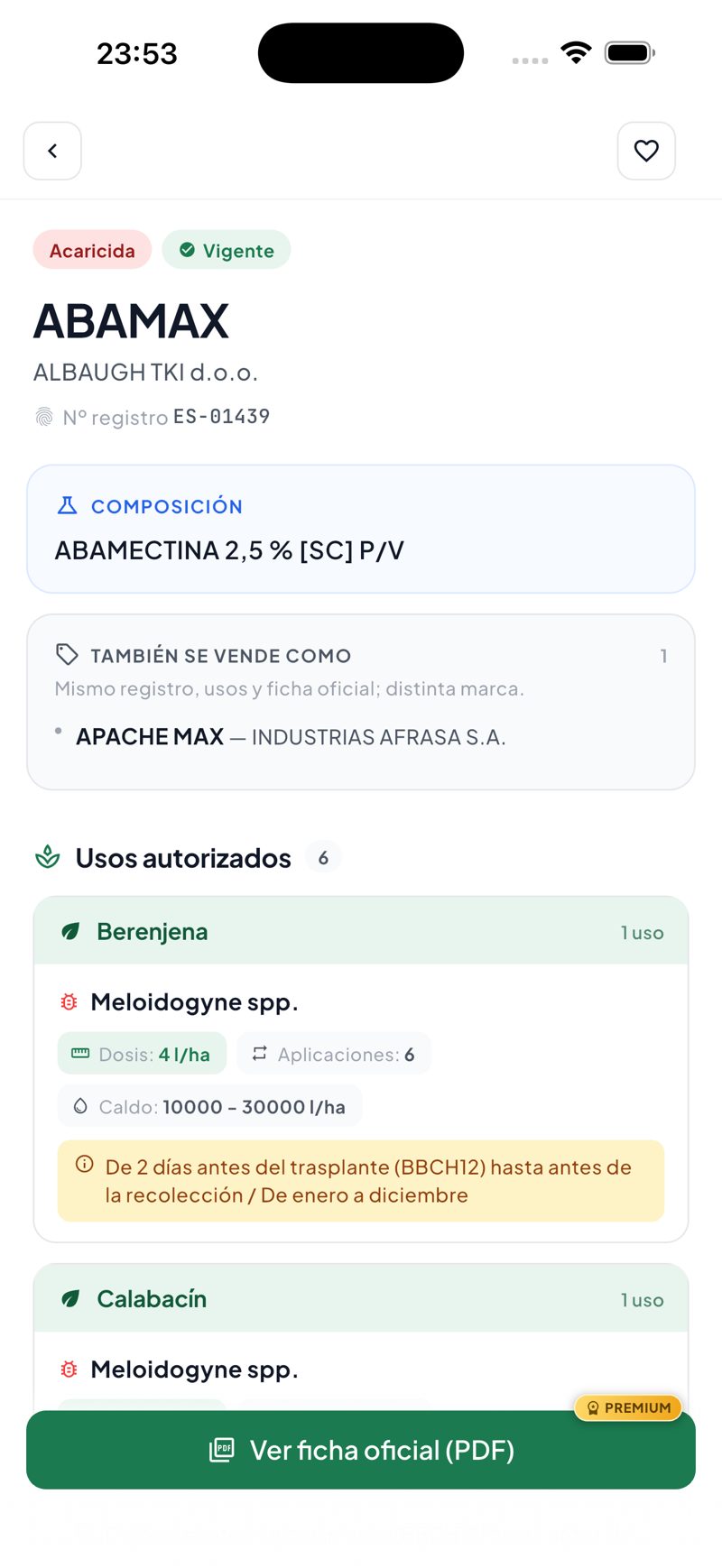 Ficha de producto